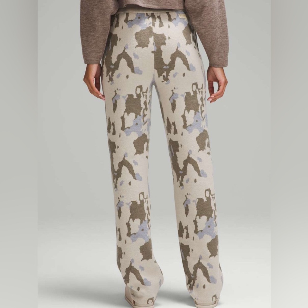Lululemon Lab Merino Wool-Knit High-Rise Slouch Pant